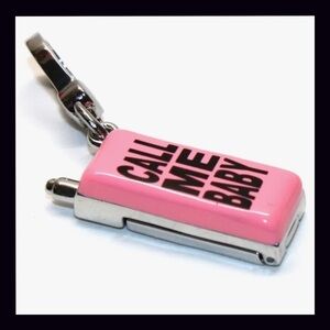 Juicy Couture Rare Pink Flip Phone Charm